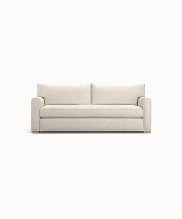 Marigold Streamlined Leather Bench