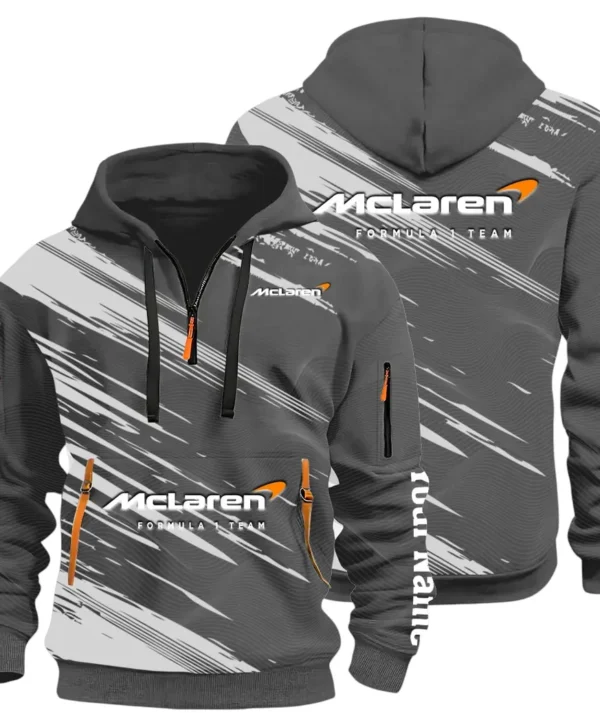 Track Monster Hoodie Half Zip 3D, Urban Casual Comfort Hoodie CAR514 - Dark Gray