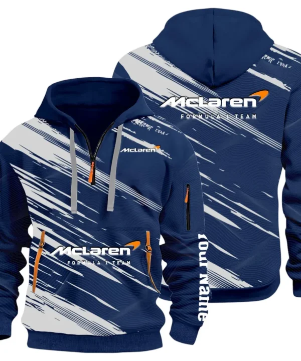 Track Monster Hoodie Half Zip 3D, Urban Casual Comfort Hoodie CAR514 - Navy