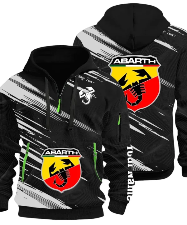 Compact Sports Car Hoodie Half Zip 3D, Casual Fit for Everyday Wear Hoodie CAR514 - Black