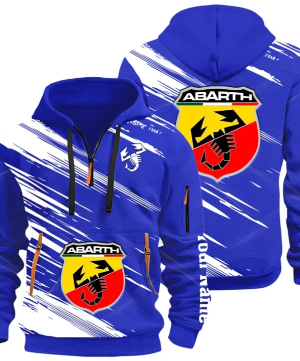 Compact Sports Car Hoodie Half Zip 3D, Casual Fit for Everyday Wear Hoodie CAR514 - Blue