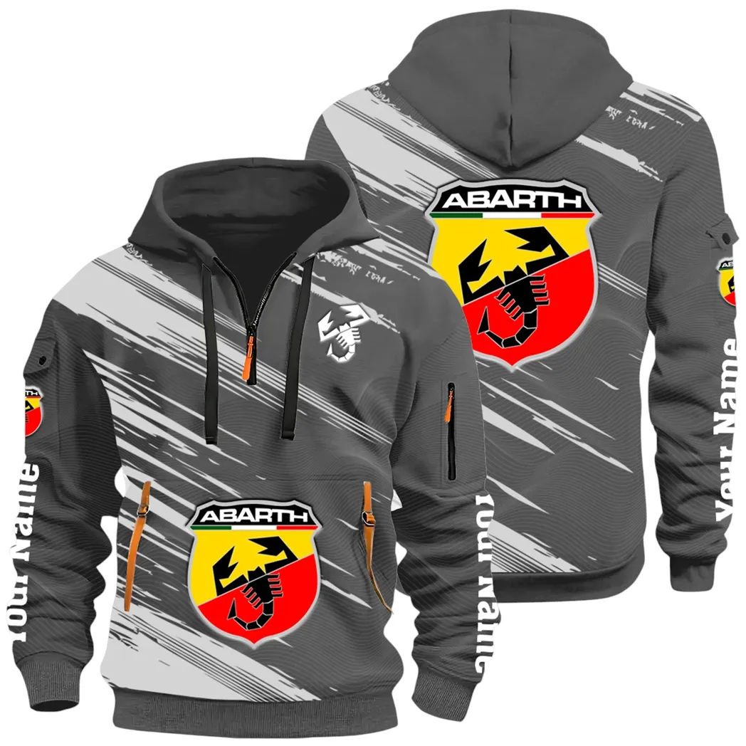 Compact Sports Car Hoodie Half Zip 3D, Casual Fit for Everyday Wear Hoodie CAR514 - Dark Gray