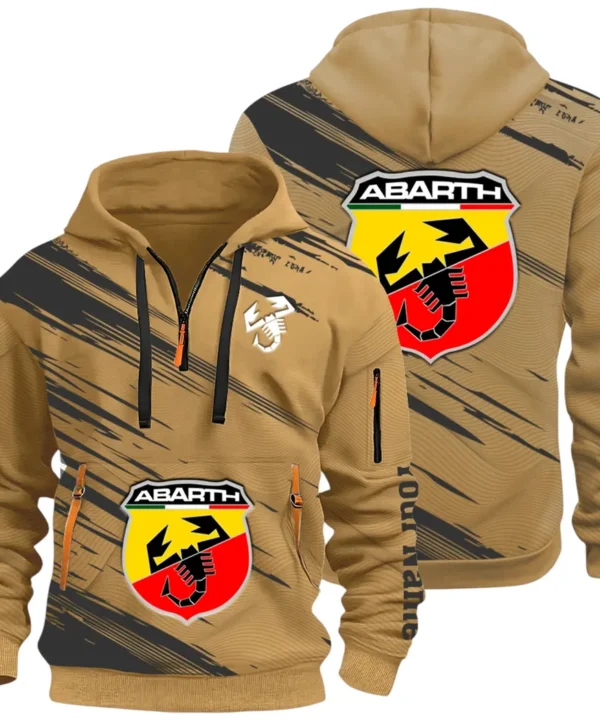 Compact Sports Car Hoodie Half Zip 3D, Casual Fit for Everyday Wear Hoodie CAR514 - Khaki