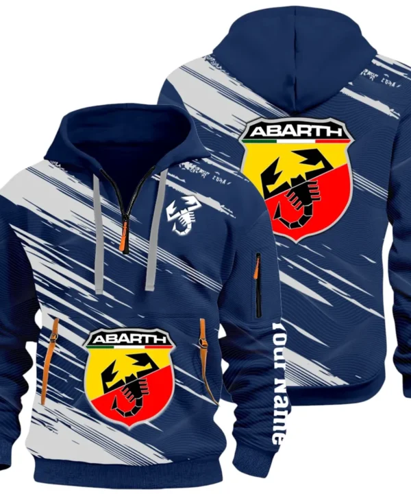 Compact Sports Car Hoodie Half Zip 3D, Casual Fit for Everyday Wear Hoodie CAR514 - Navy