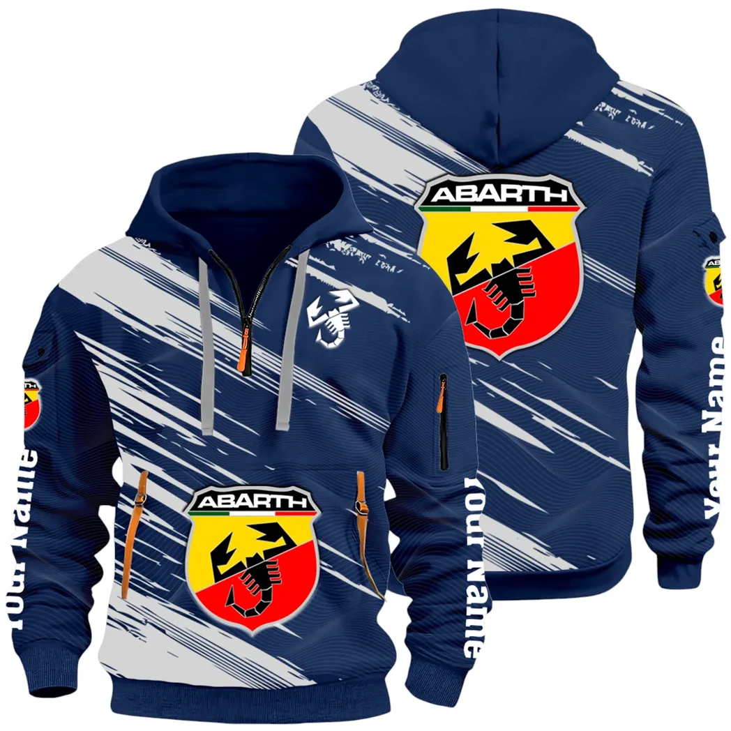 Compact Sports Car Hoodie Half Zip 3D, Casual Fit for Everyday Wear Hoodie CAR514 - Navy