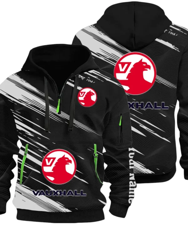 Everyday Auto Hoodie Half Zip 3D, Sporty & Casual Everyday Wear Hoodie CAR514 - Black