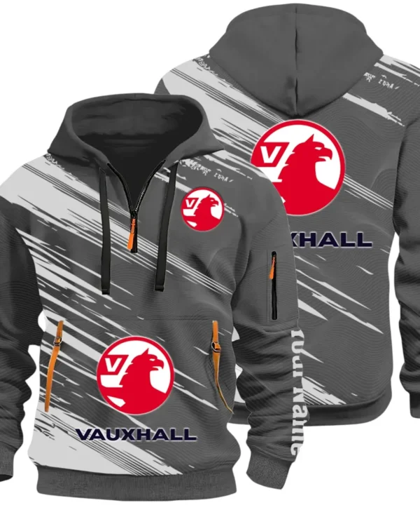 Everyday Auto Hoodie Half Zip 3D, Sporty & Casual Everyday Wear Hoodie CAR514 - Dark Gray