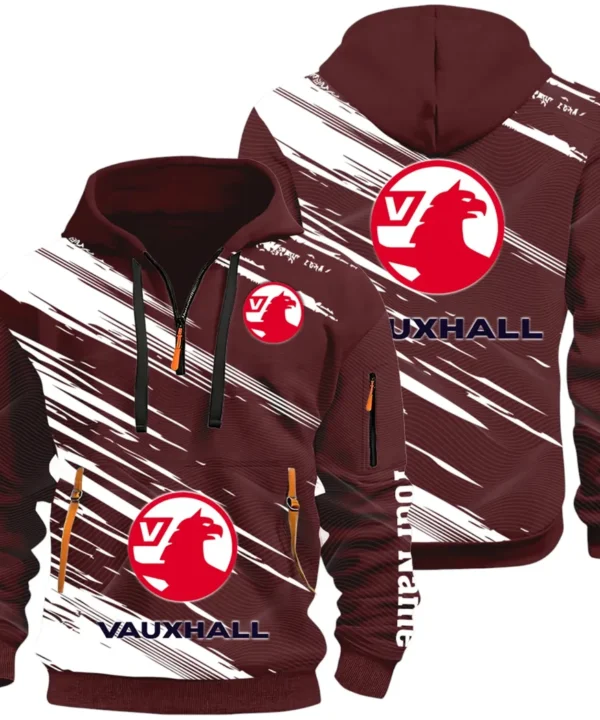 Everyday Auto Hoodie Half Zip 3D, Sporty & Casual Everyday Wear Hoodie CAR514 - Dark Red