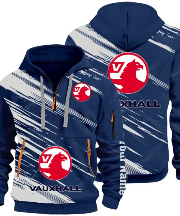 Everyday Auto Hoodie Half Zip 3D, Sporty & Casual Everyday Wear Hoodie CAR514 - Navy