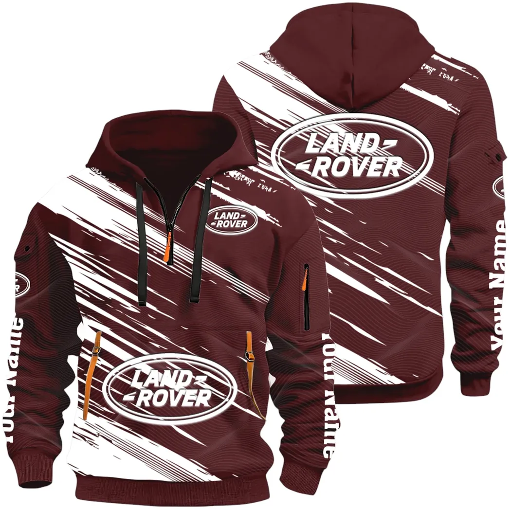Utility Auto Maker Hoodie Half Zip 3D, Comfortable Daily Hoodie CAR514 - Dark Red