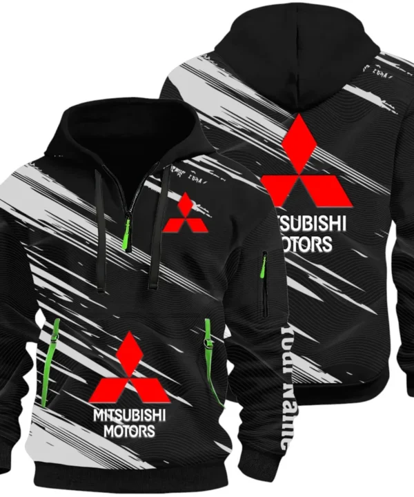 Off-Road SUV Hoodie Half Zip 3D, Adventure-Ready Comfortable Hoodie CAR514 - Black
