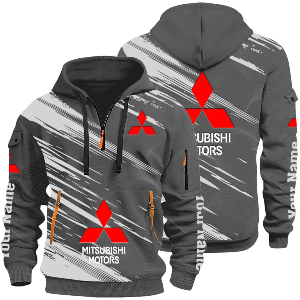 Off-Road SUV Hoodie Half Zip 3D, Adventure-Ready Comfortable Hoodie CAR514 - Dark Gray
