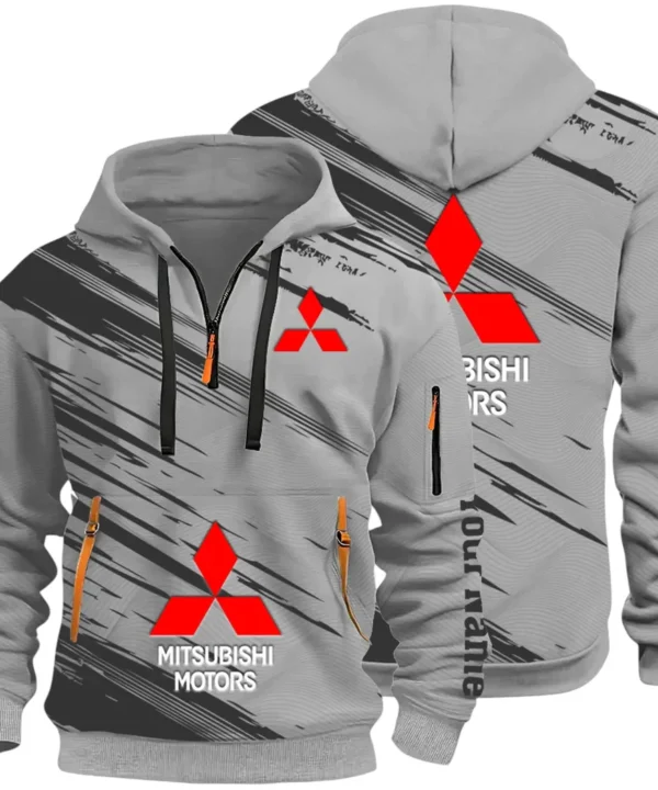 Off-Road SUV Hoodie Half Zip 3D, Adventure-Ready Comfortable Hoodie CAR514 - Gray