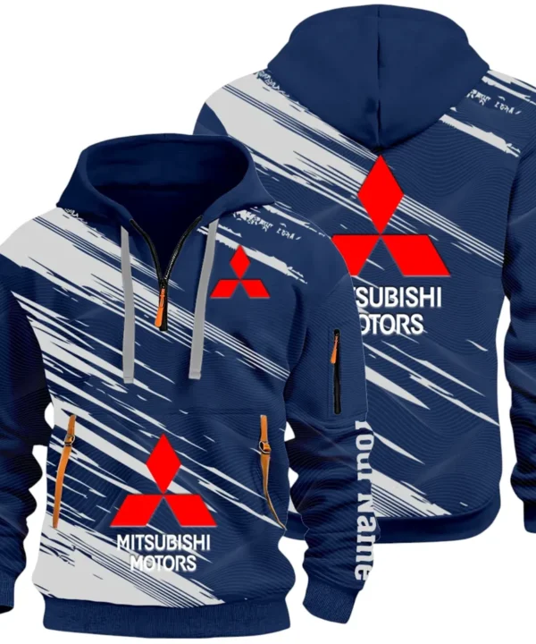 Off-Road SUV Hoodie Half Zip 3D, Adventure-Ready Comfortable Hoodie CAR514 - Navy