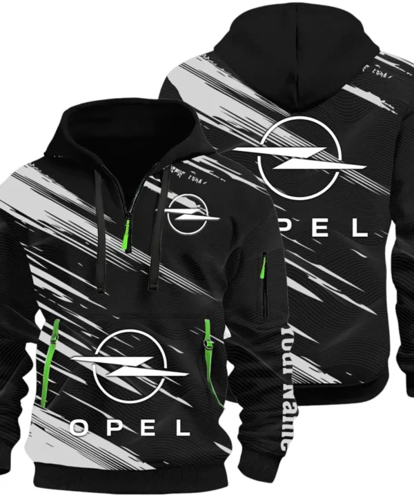 Family Vehicle Hoodie Half Zip 3D, Casual Street-Ready Hoodie CAR514 - Black