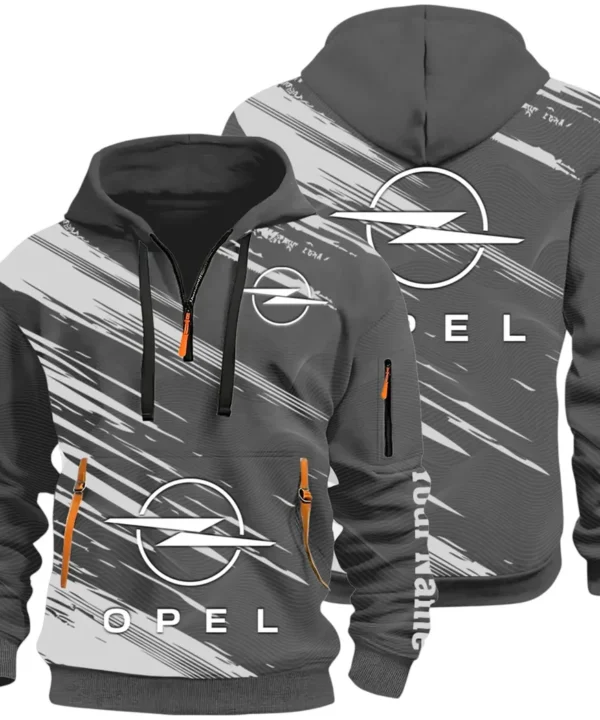 Family Vehicle Hoodie Half Zip 3D, Casual Street-Ready Hoodie CAR514 - Dark Gray
