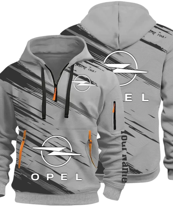 Family Vehicle Hoodie Half Zip 3D, Casual Street-Ready Hoodie CAR514 - Gray