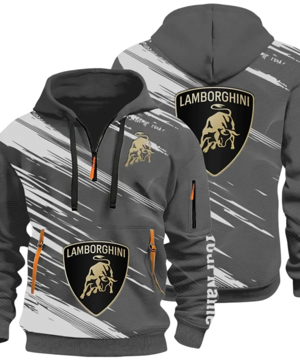 High-Performance Coupe Hoodie Half Zip 3D, Adventure-Ready Streetwear CAR514 - Dark Gray