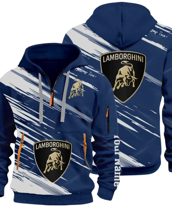 High-Performance Coupe Hoodie Half Zip 3D, Adventure-Ready Streetwear CAR514 - Navy
