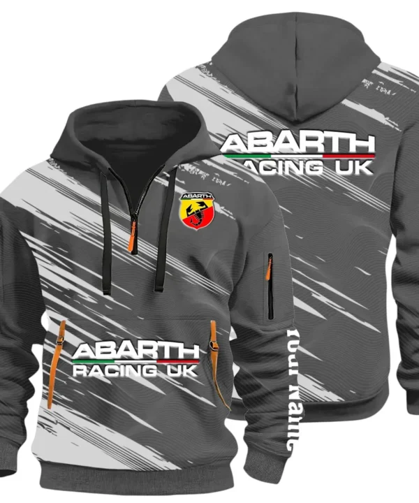Hot Hatchback Hoodie Half Zip 3D, Sporty Urban Look Hoodie CAR514 - Dark Gray