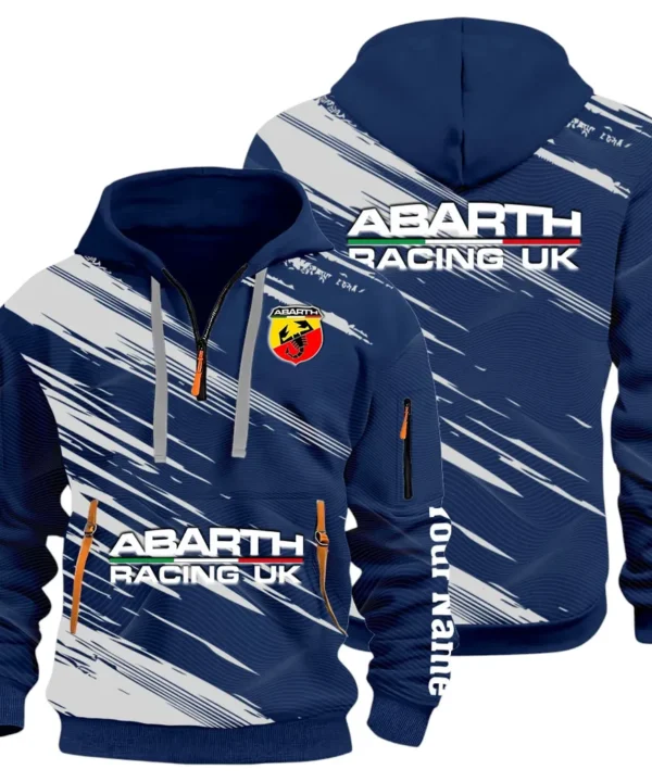Hot Hatchback Hoodie Half Zip 3D, Sporty Urban Look Hoodie CAR514 - Navy