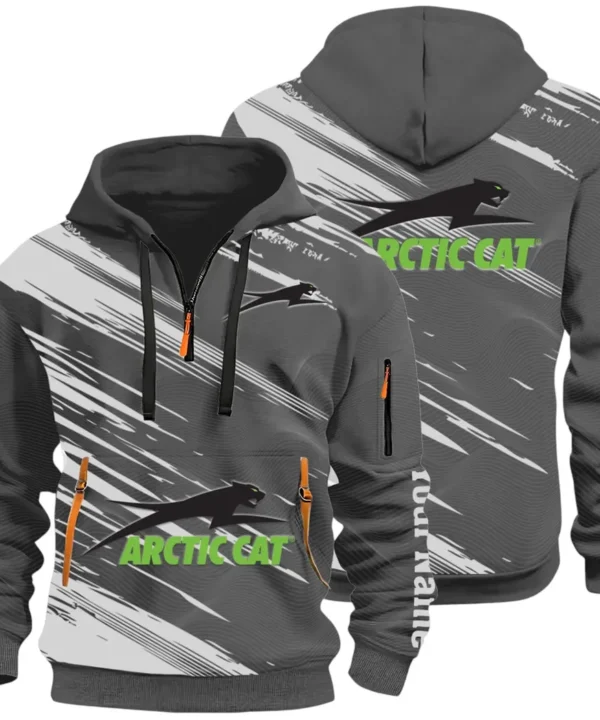 Off-Road Ride Hoodie Half Zip 3D, Durable & Casual Streetwear CAR514 - Dark Gray