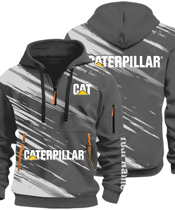 Terrain Vehicle Hoodie Half Zip 3D, Rugged Casual Fit Hoodie CAR514 - Dark Gray