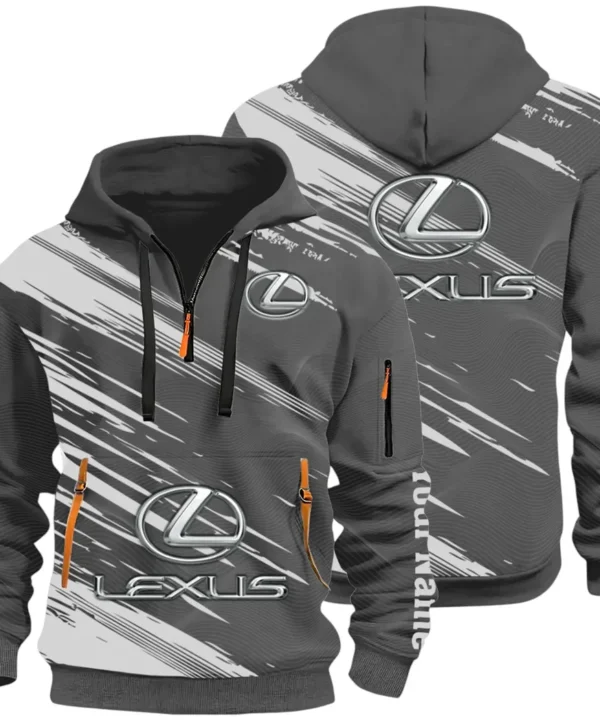 Grand Touring Auto Hoodie Half Zip 3D, Casual Fit for Everyday Wear Hoodie CAR514 - Dark Gray