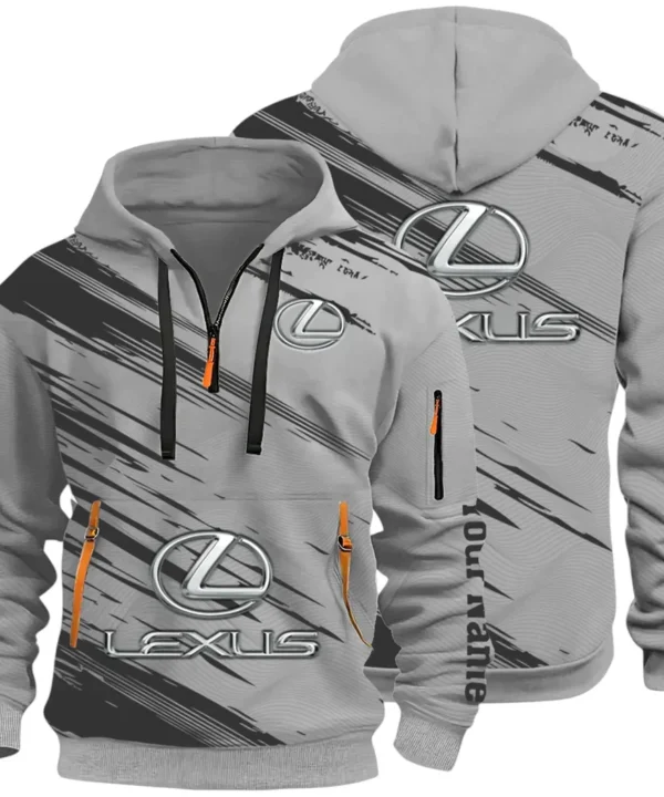 Grand Touring Auto Hoodie Half Zip 3D, Casual Fit for Everyday Wear Hoodie CAR514 - Gray