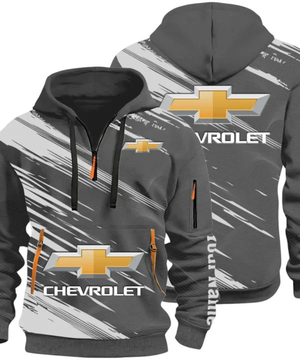 Modern Crossover Hoodie Half Zip 3D, Casual Fit for Everyday Wear Hoodie CAR514 - Dark Gray