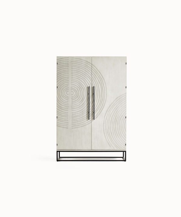 Umber Urban Loft Rattan Storage Cabinet