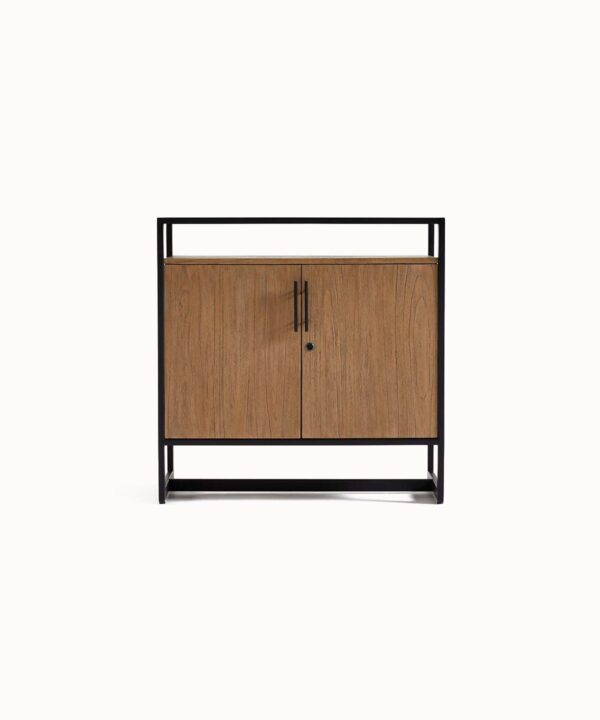 Keaton Urban Loft Rattan Bar Cabinet