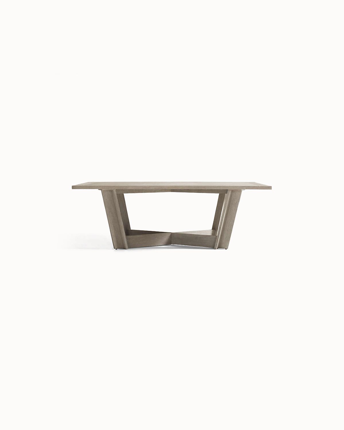 Whitman Streamlined Leather Dining Table