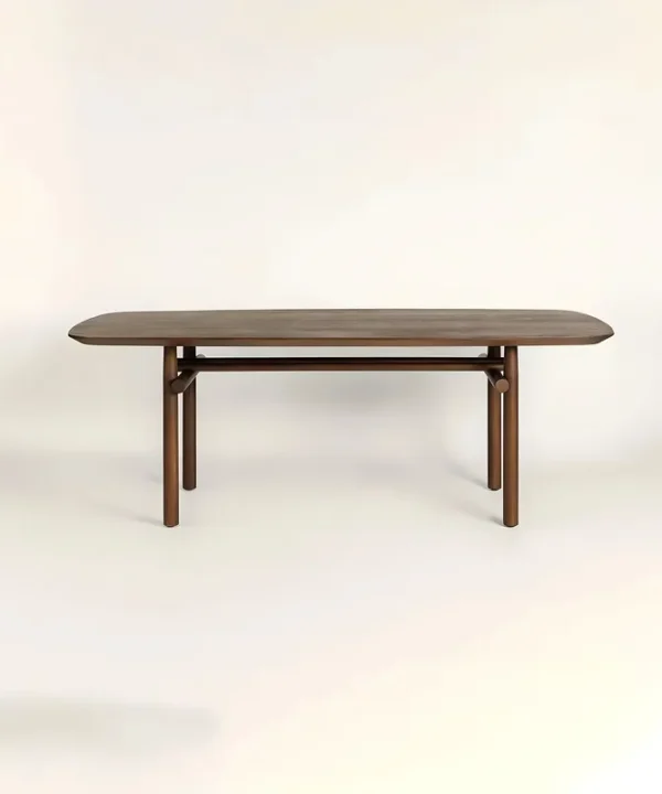Steekla Solid Wood Dining Table Seats Six to Eight Rectangular
