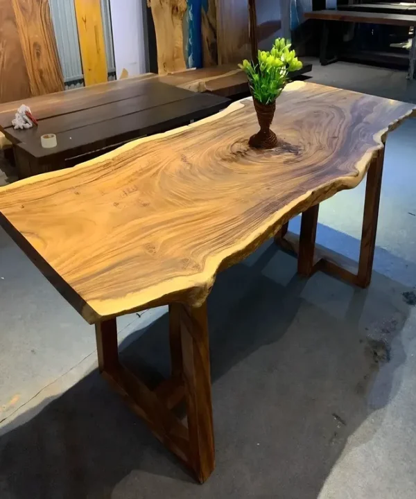 Modern Dining Table Full Size Sleek Profile Contemporary
